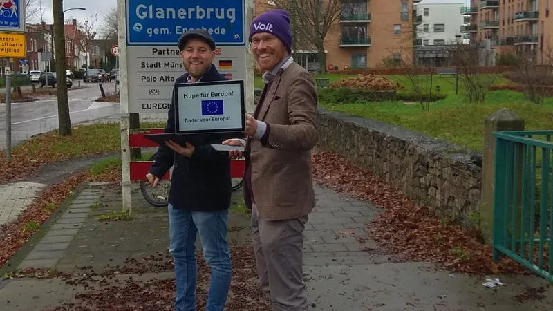 Ratsherr aus Münster und aus Enschede an der Grenze DE-NL