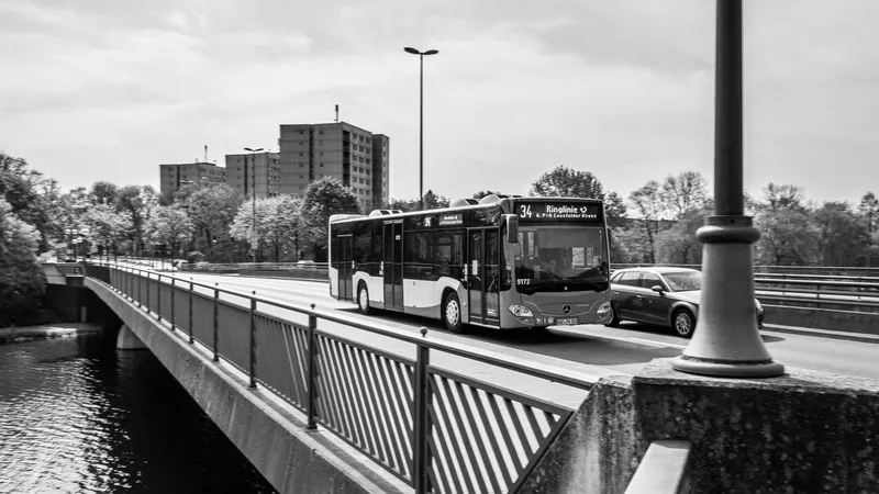 Bus auf Torminbrücke Münster