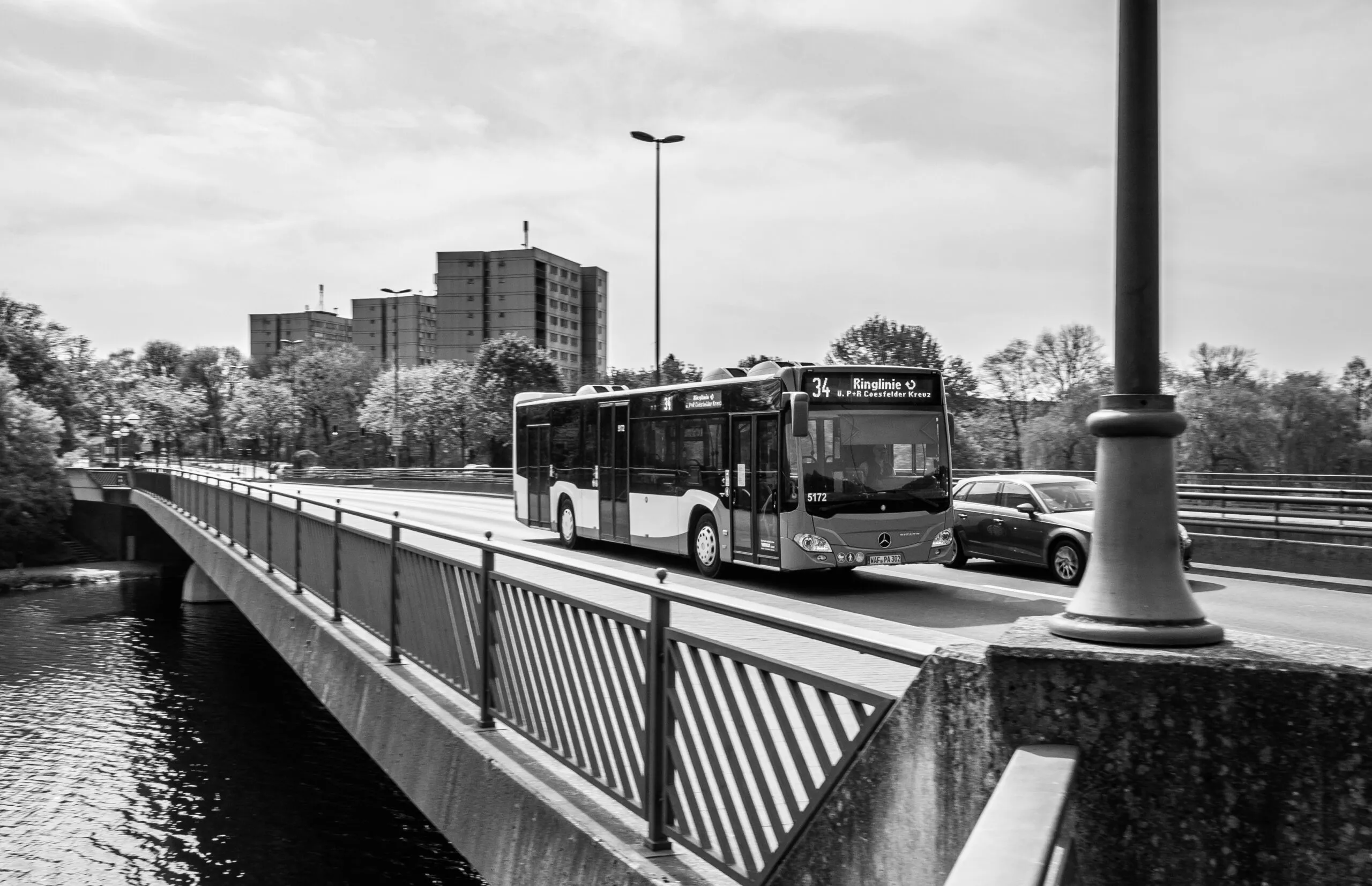 Bus auf Torminbrücke Münster