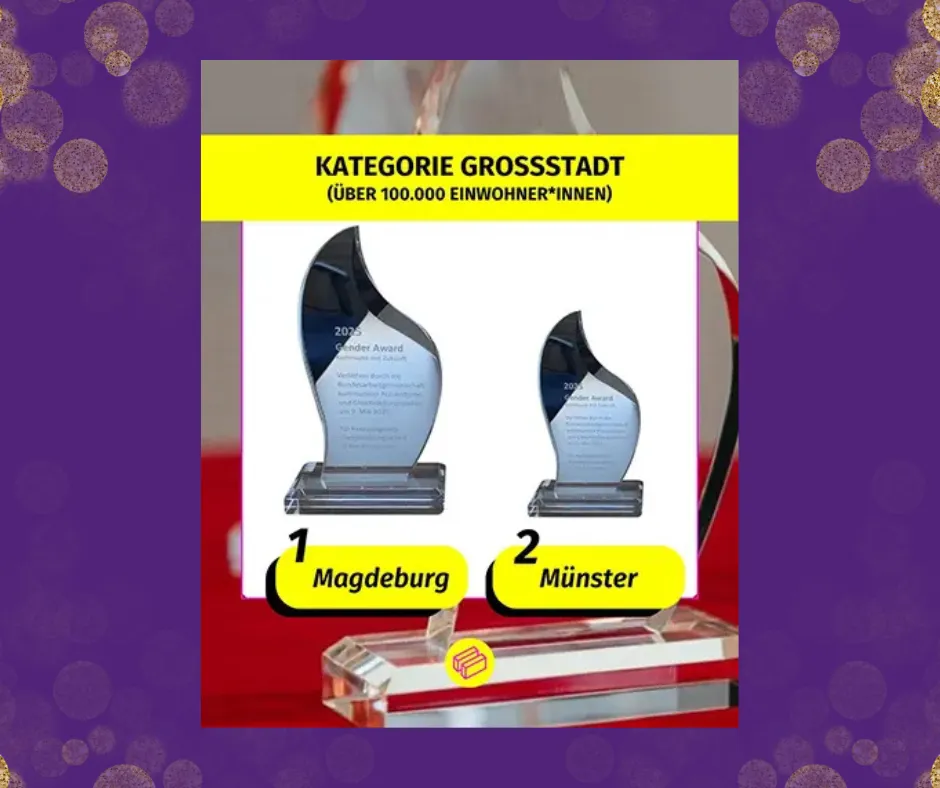 Münster gewinnt einen Preis für gute Politik für Gleichberechtigung