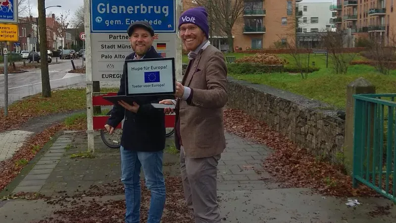 Ratsherr aus Münster und aus Enschede an der Grenze DE-NL