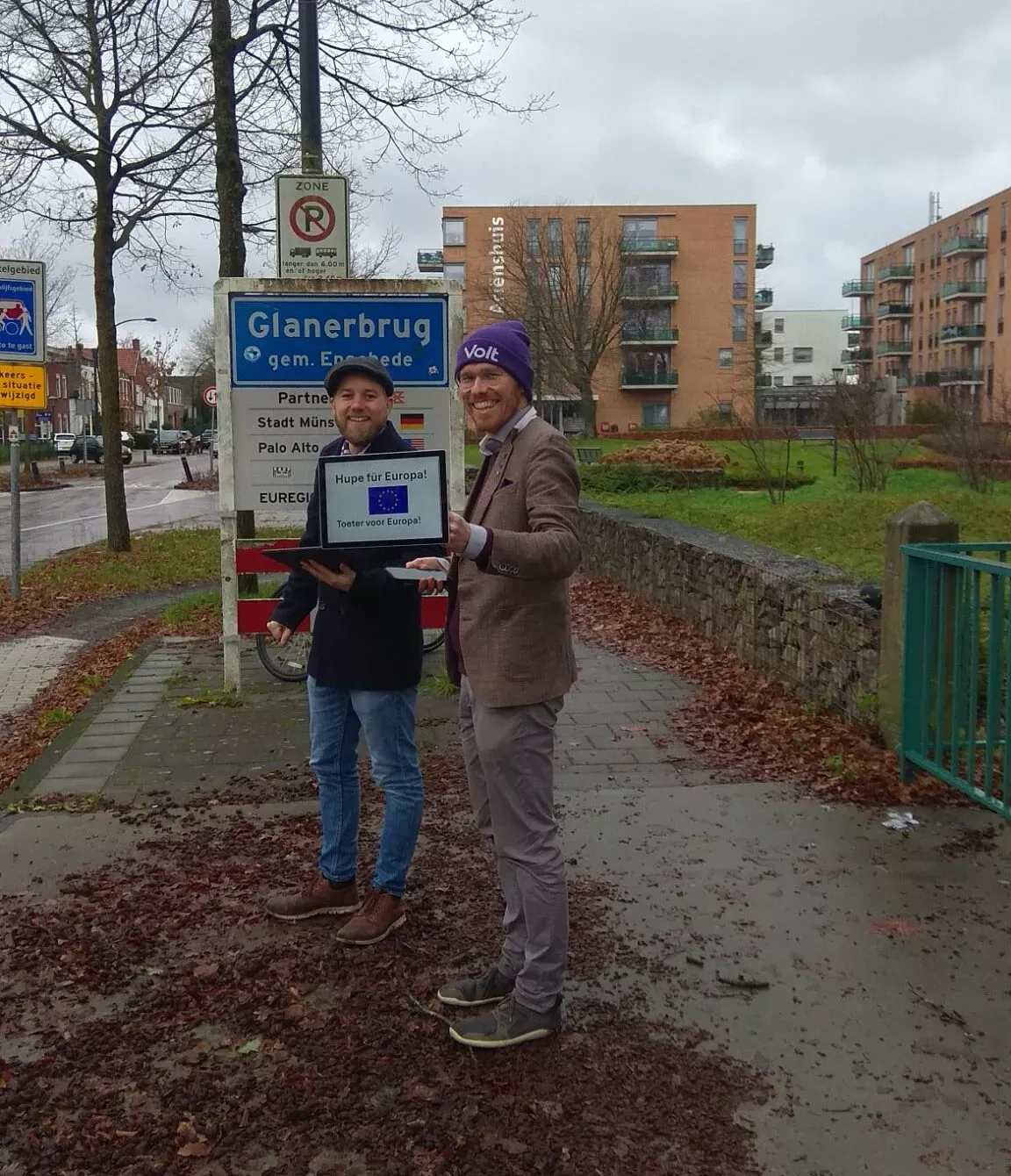 Ratsherr aus Münster und aus Enschede an der Grenze DE-NL